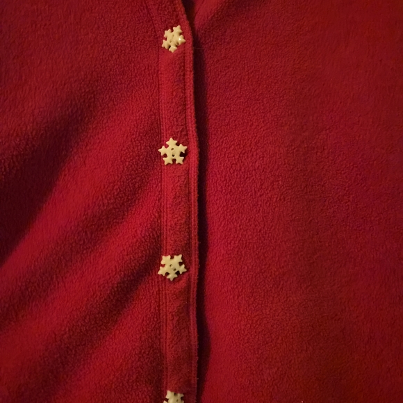 C&B Festive Red Cardigan with Reindeer Design - Picture 3 of 3
